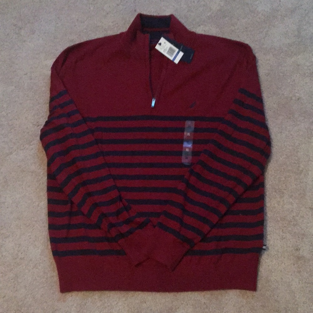 NWT Nautica Half Zip Sweater